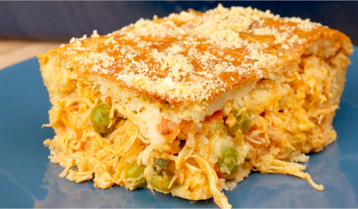 Torta de Frango de Liquidificador
