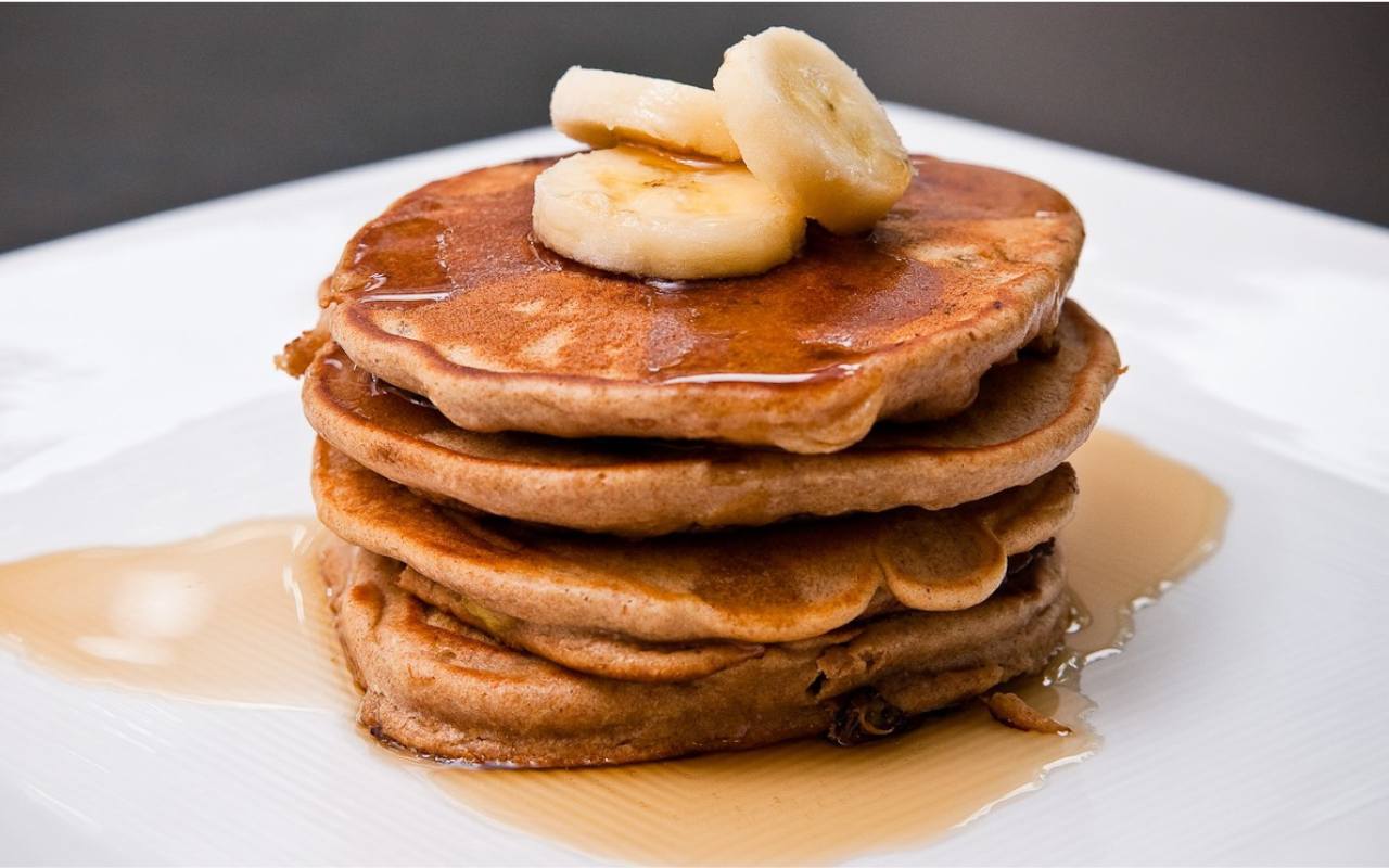 Panqueca de Banana com Aveia.
