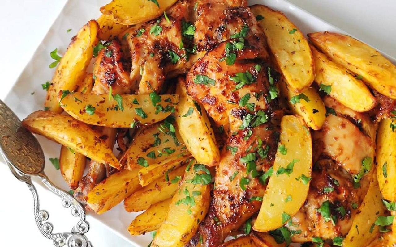 Frango Cremoso com Batata na Frigideira